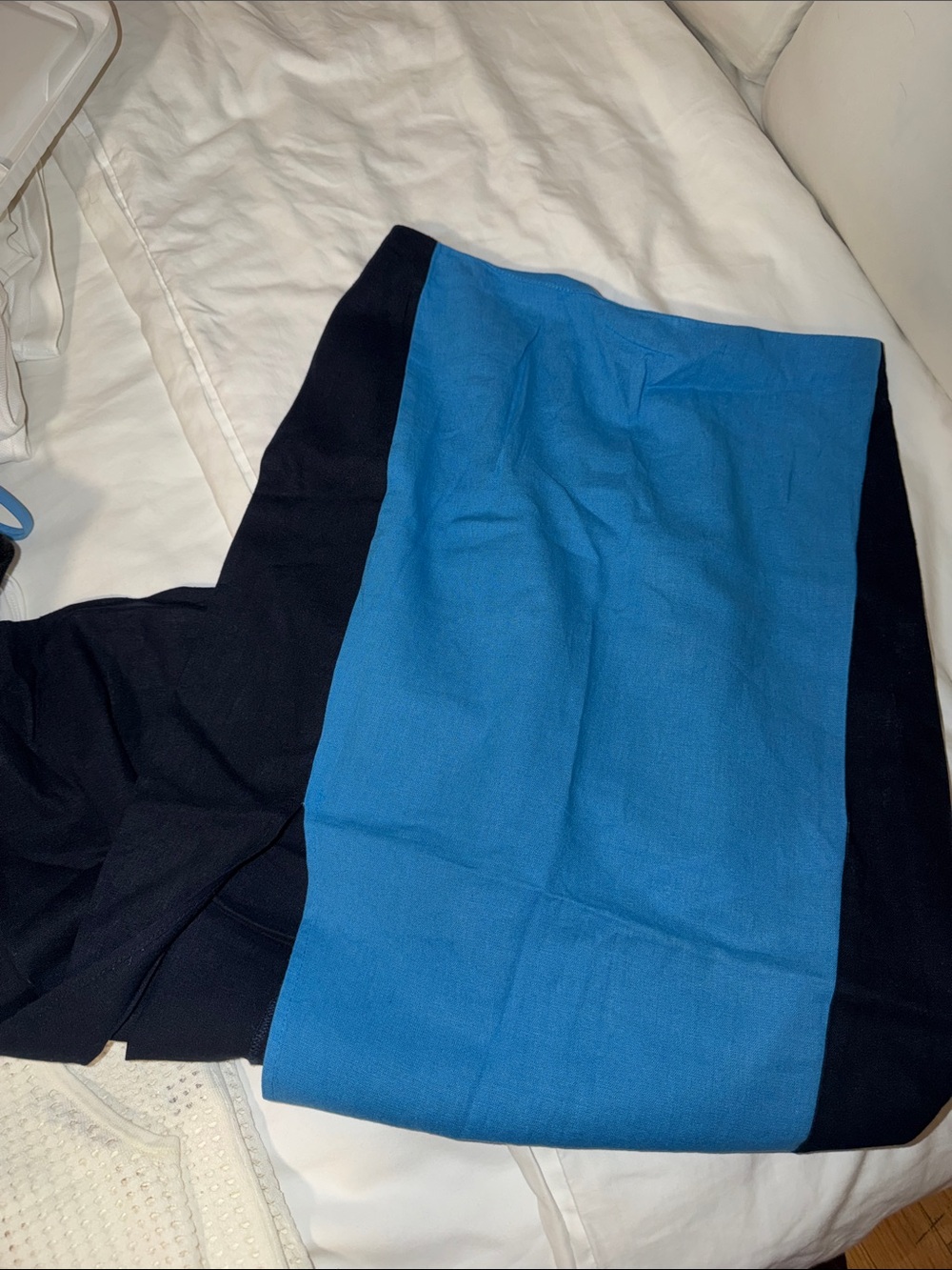 Black and Blue women’s linen skirt